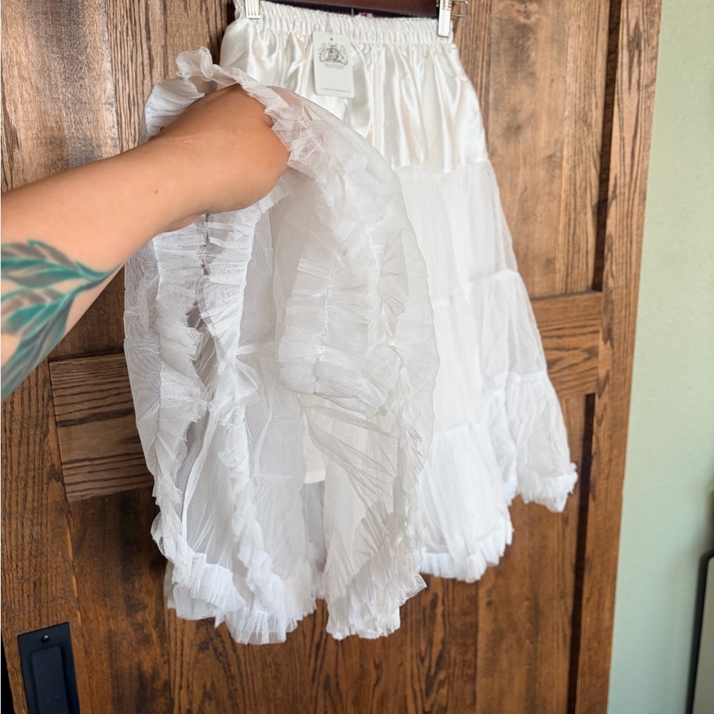 🤍NEWSeamstress Of Bloomsbury🤍White Tiered Tulle Petticoat - Picture 5 of 11